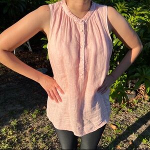Sweet Pink Sleeveless Top